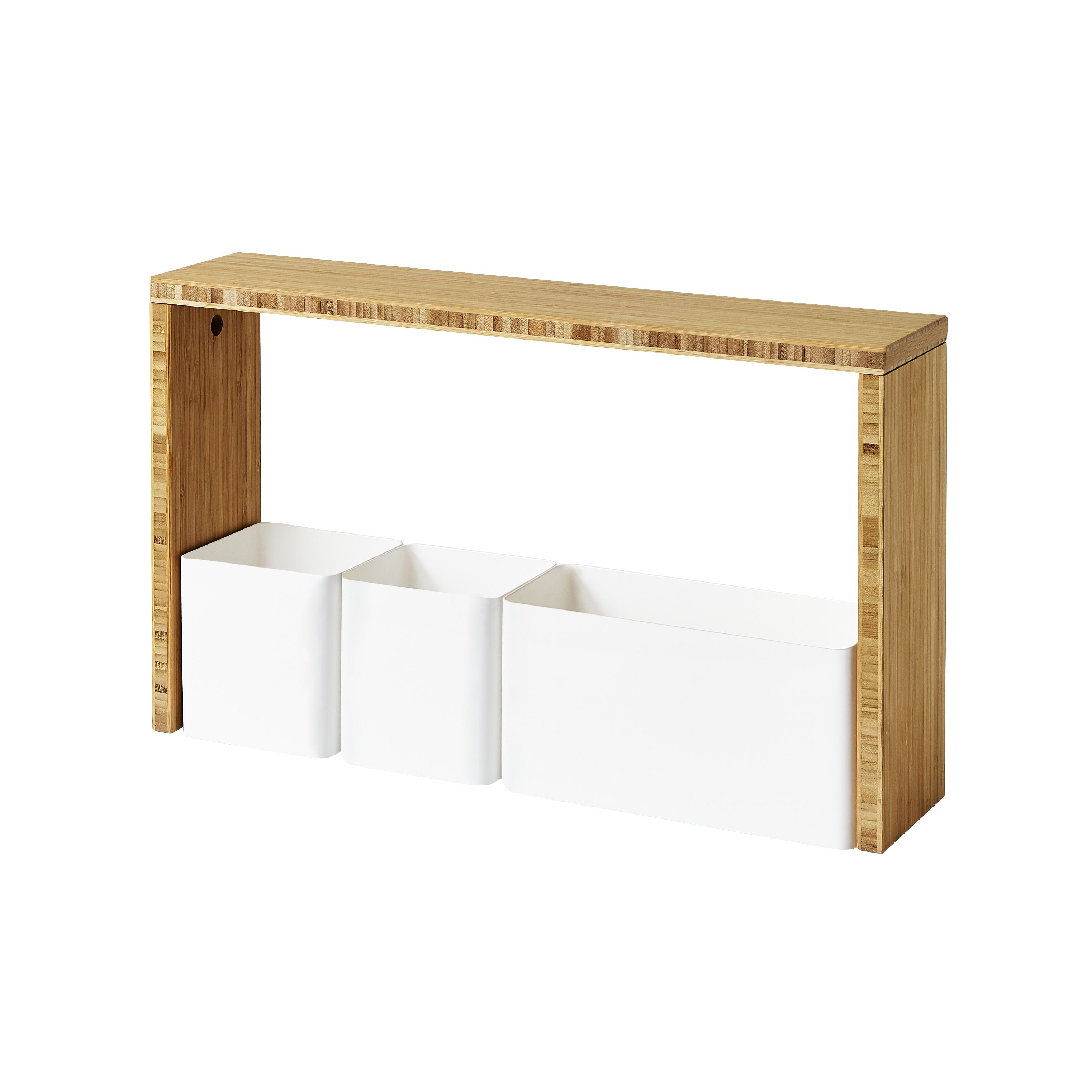 GoodHome Budu White Worktop storage set