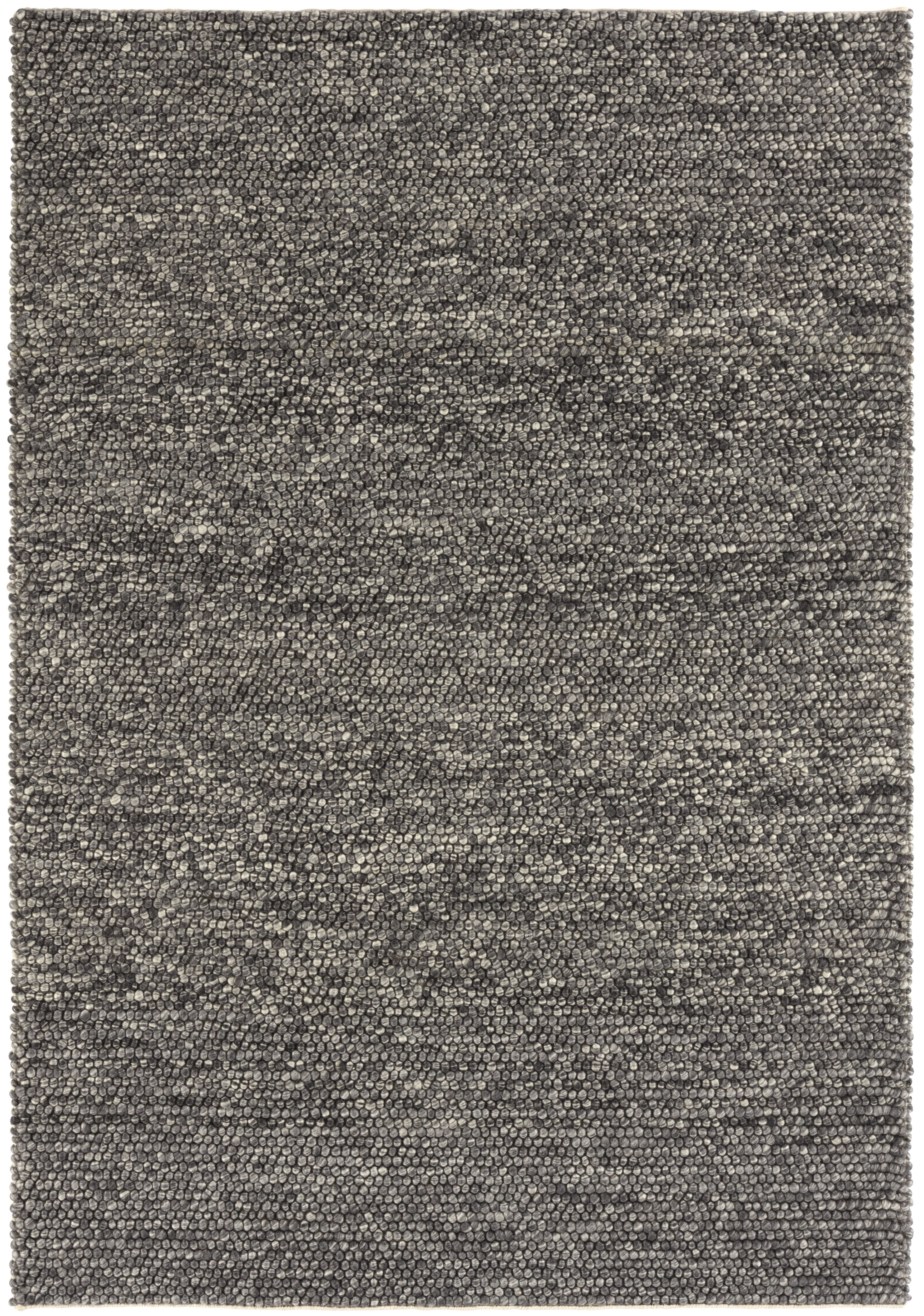 GoodHome Budwig Dark grey Striped Medium Rug, (L)170cm x (W)120cm