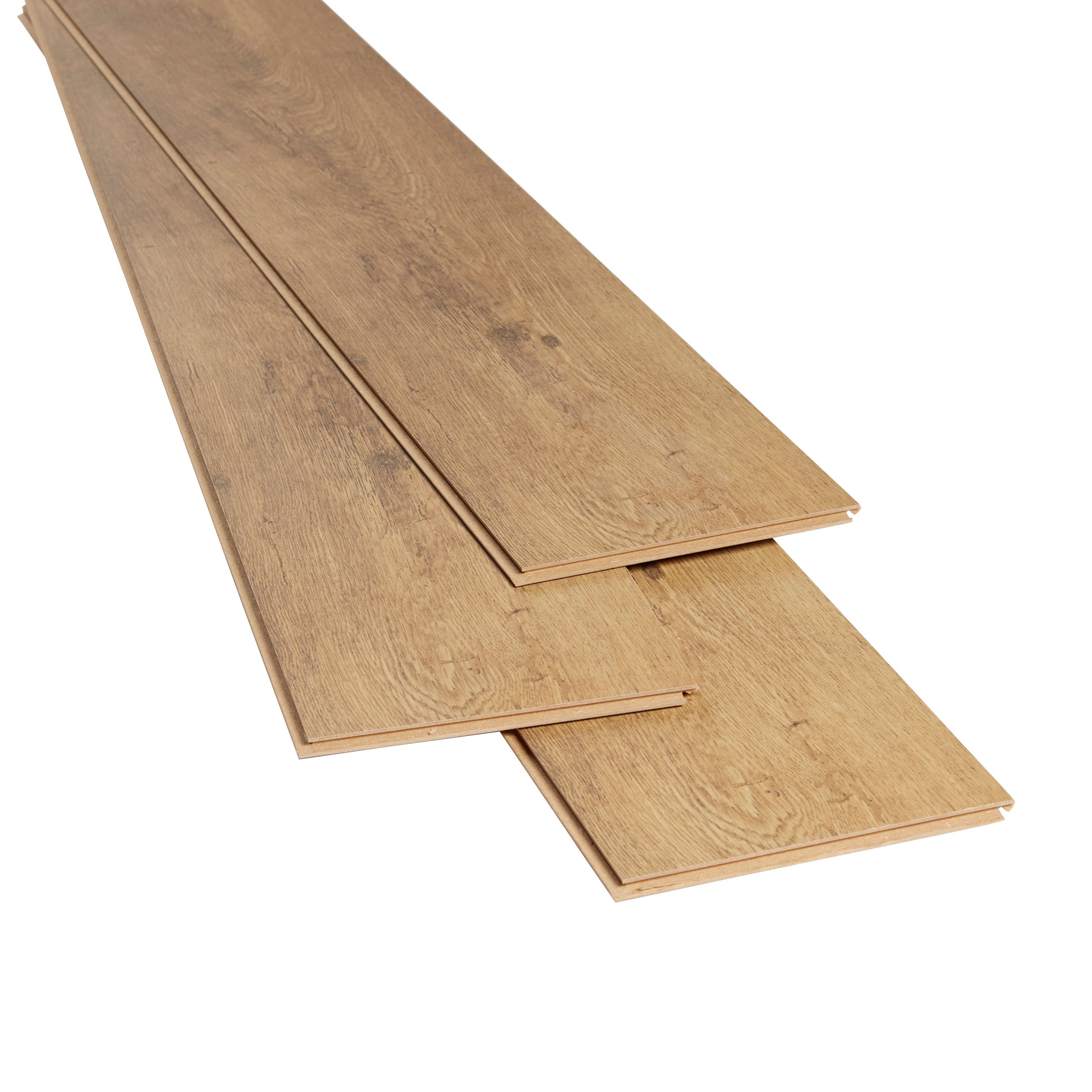 GoodHome Bunbury Natural Oak effect Flooring, 2.467m² Pack