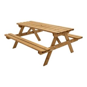 Garden bench table deals b&q