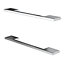 GoodHome Cacao Chrome effect Kitchen cabinets Handle (L)22cm, Pack of 2