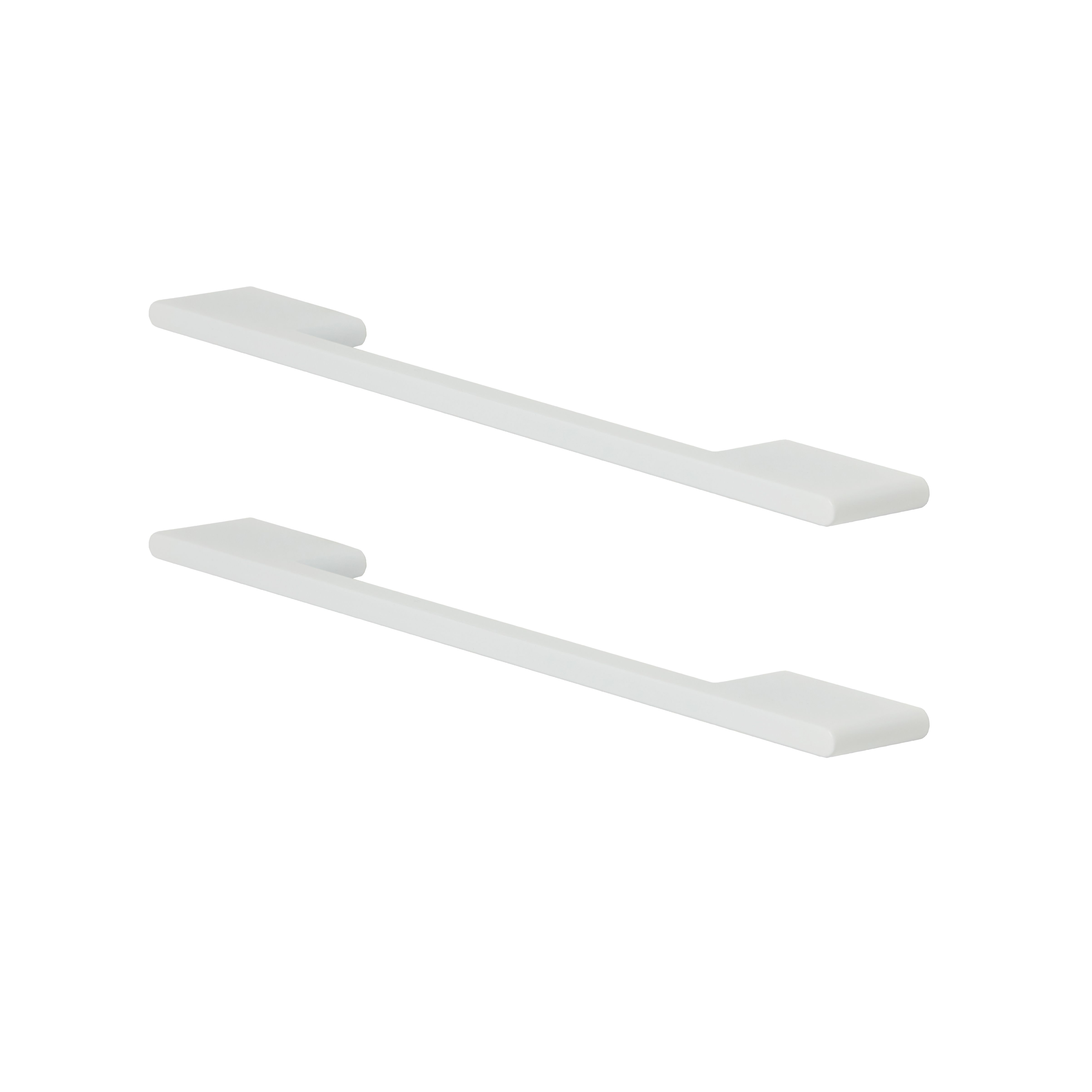 GoodHome Cacao Matt White Kitchen cabinets Handle (L)22cm, Pack of 2 ...