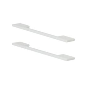 GoodHome Cacao White Kitchen cabinets Handle (L)22cm, Pack of 2
