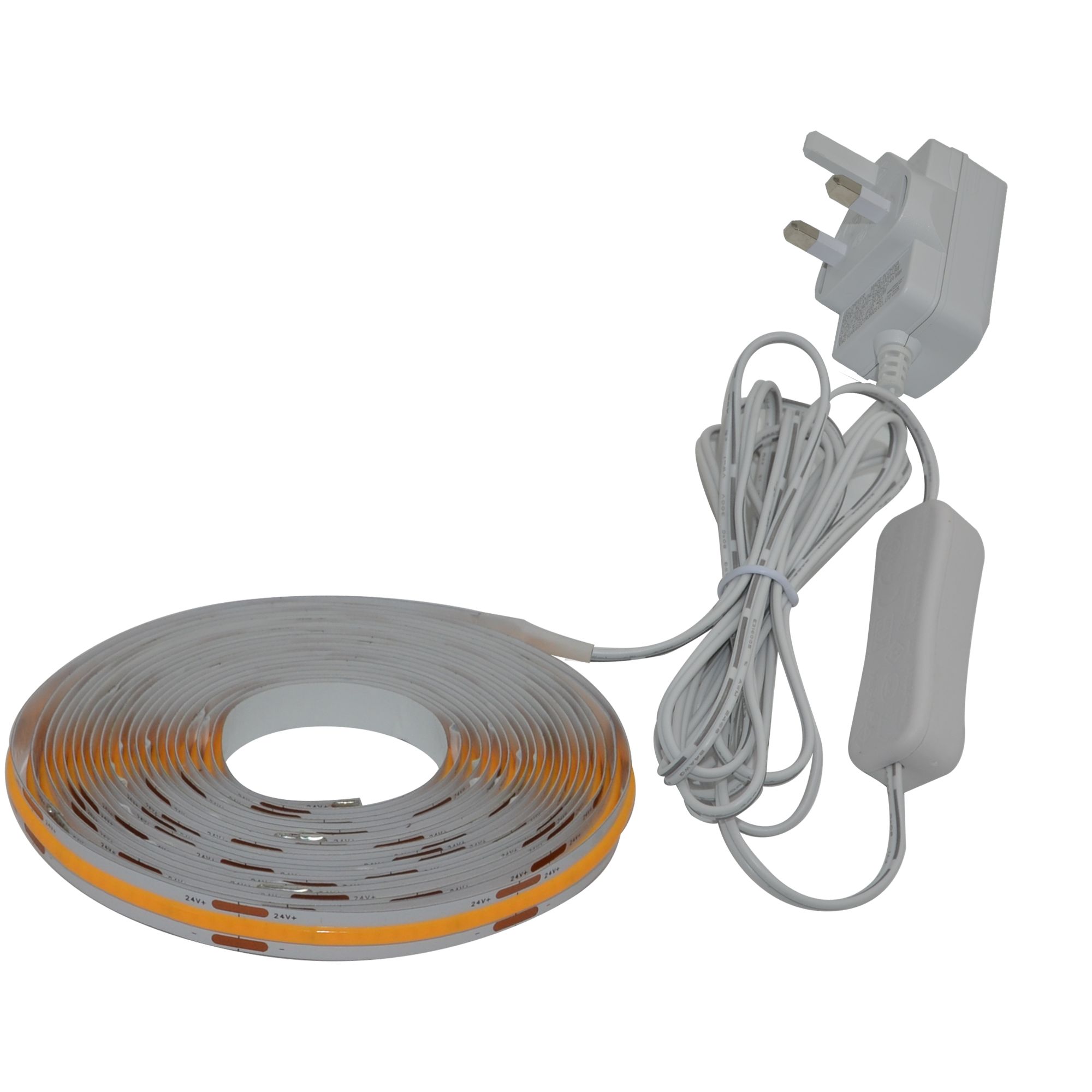 GoodHome Cacella Mains-powered (plug-in) LED Warm white Strip light IP20 2000lm 2700K (L)5m