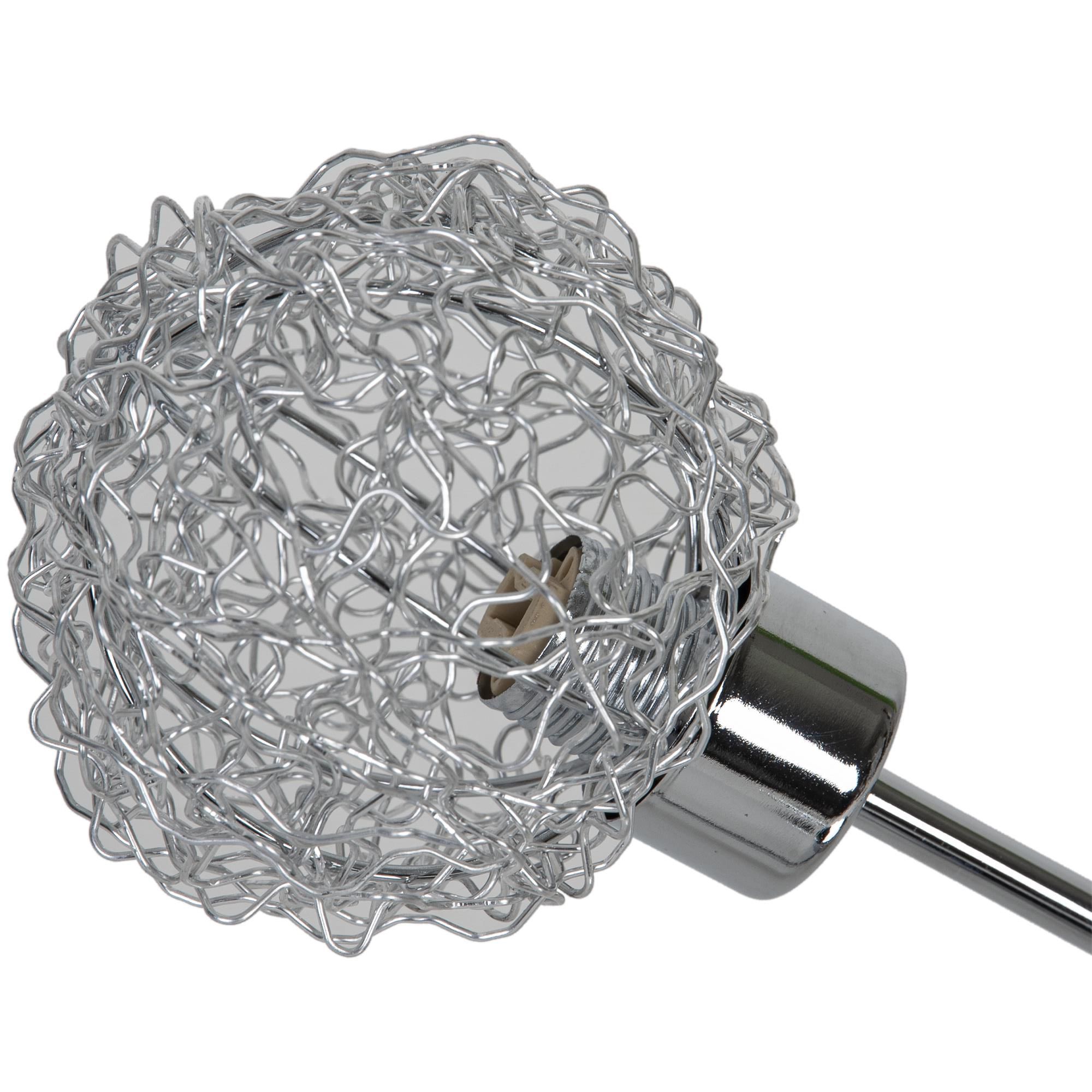 GoodHome Caelus Spiral Metal Chrome effect 14 Lamp Ceiling light