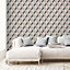 GoodHome Calde Blush & navy 3D effect Textured Wallpaper
