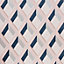 GoodHome Calde Geometric Blush & navy 3D effect Textured Wallpaper Sample