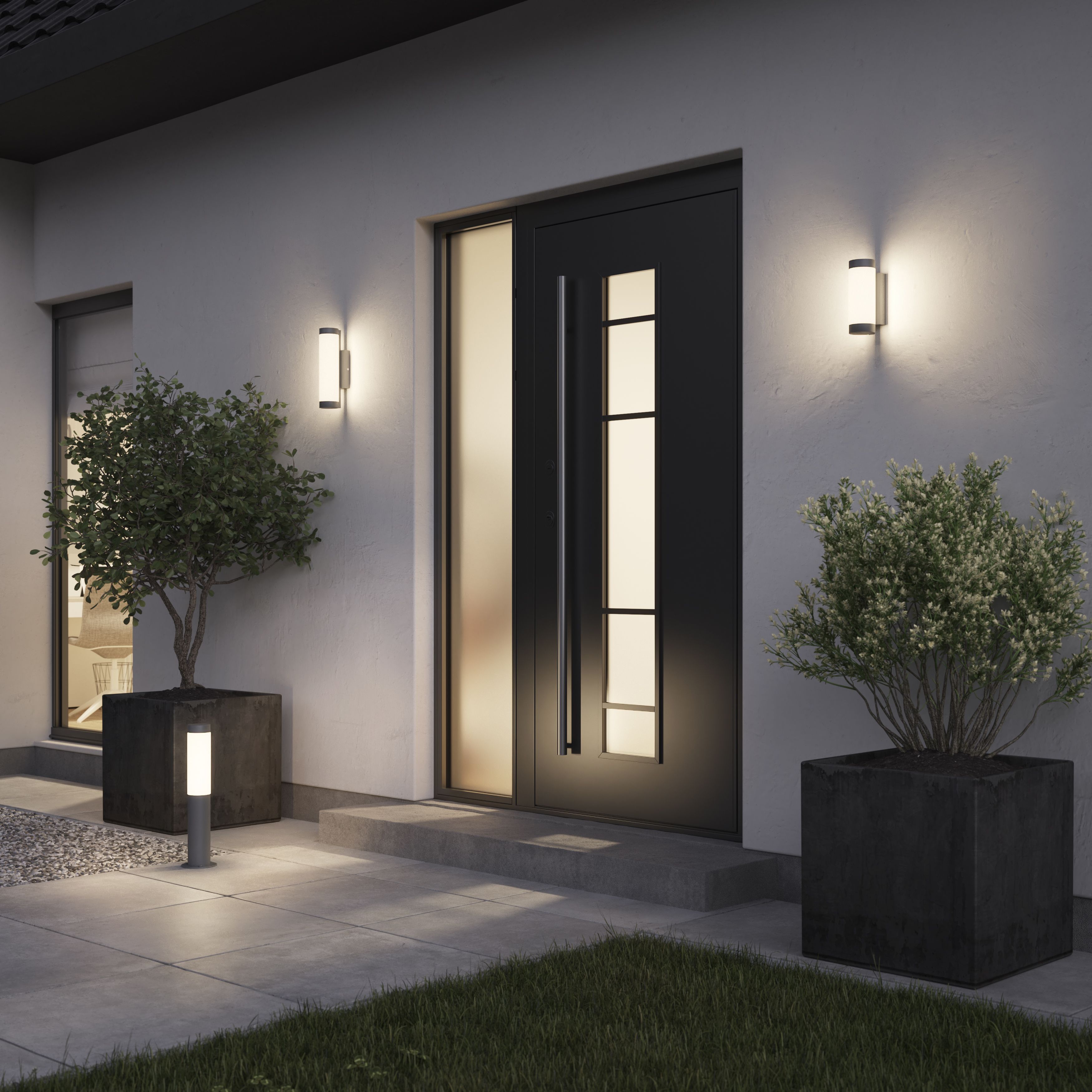 Outdoor feature wall deals lights