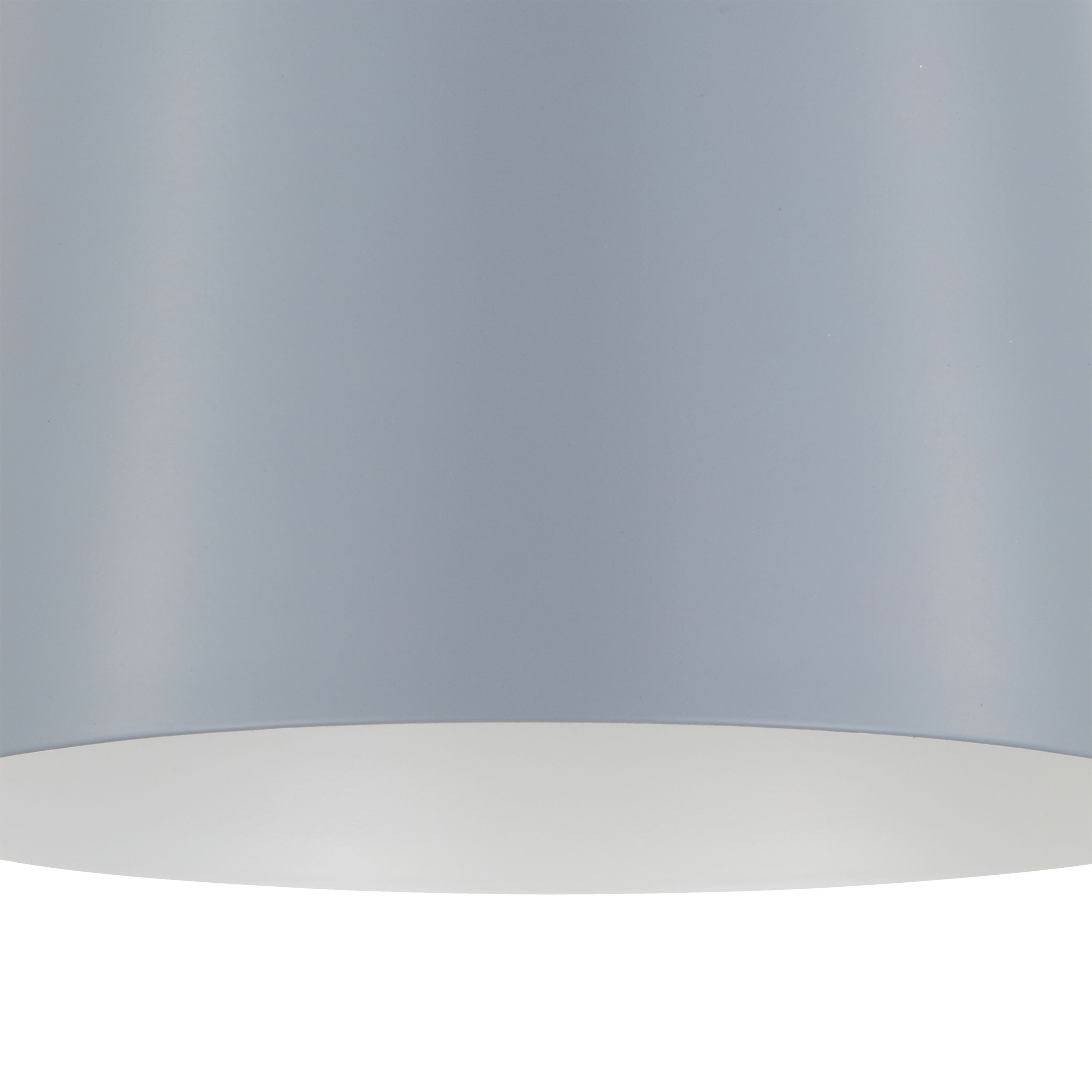 GoodHome Calume Light grey Bell Light shade (D)18cm