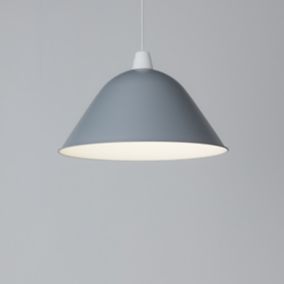 GoodHome Calume Light grey Light shade (D)48cm