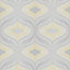 GoodHome Calveley Grey & yellow Diamond Glitter & mica effect Textured Wallpaper