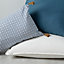 GoodHome Campton Blue & white Geometric Indoor Cushion (L)50cm x (W)30cm