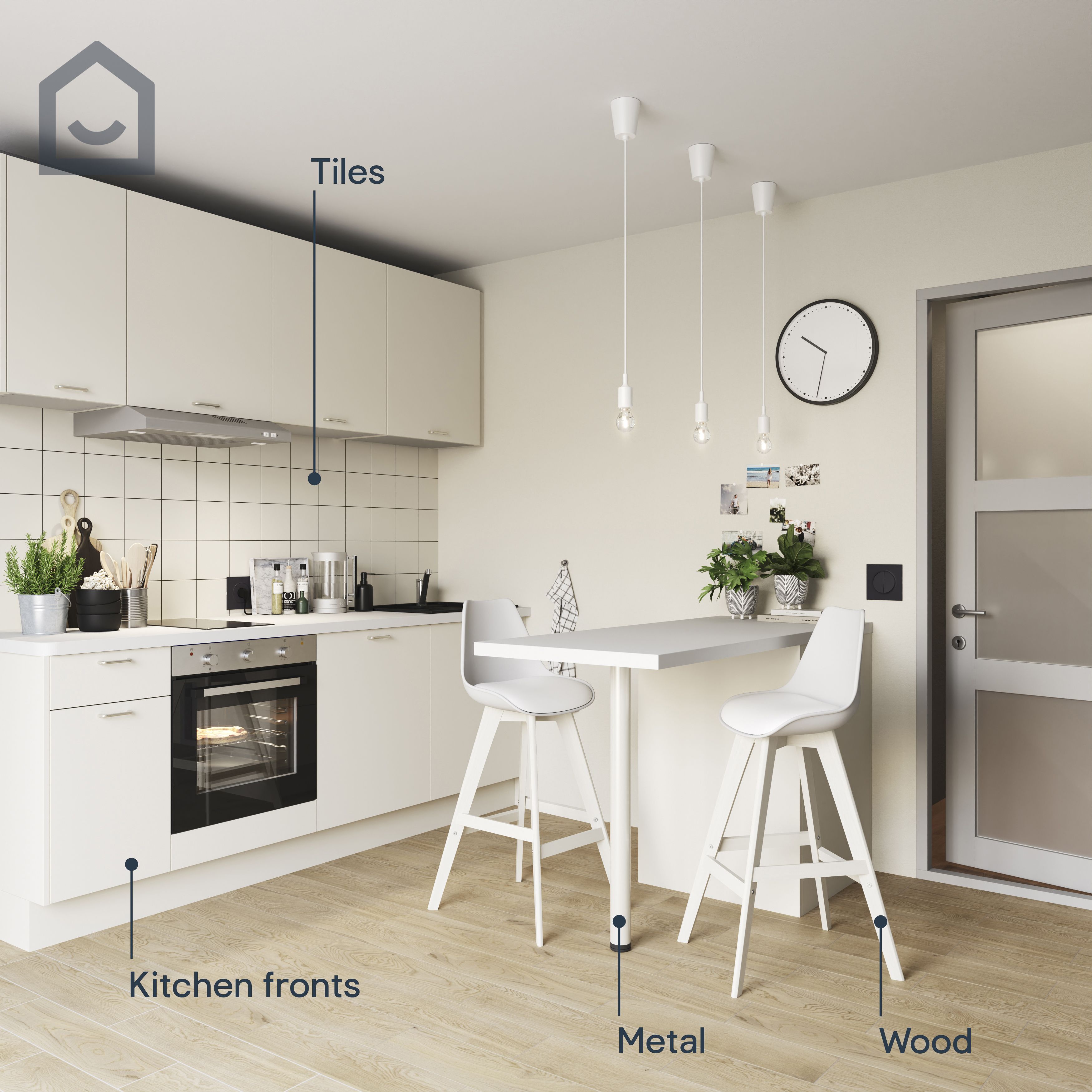 GoodHome Cancún Satin Multi-surface paint, 2L