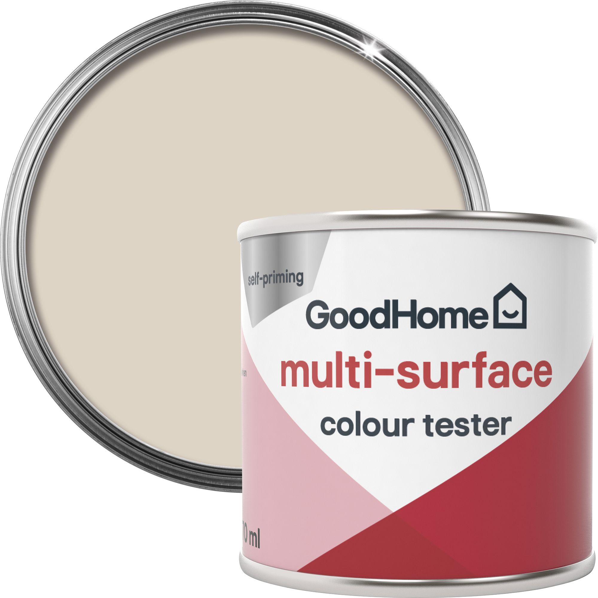 GoodHome Cancun Satin Multisurface paint, 70ml Tester pot DIY at B&Q