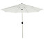 GoodHome Capraia Anodized (H) 2.5m Bright white Standing parasol