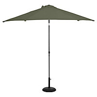 GoodHome Carambole 2.6m Kaki green Standing parasol