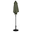 GoodHome Carambole 2.6m Kaki green Standing parasol