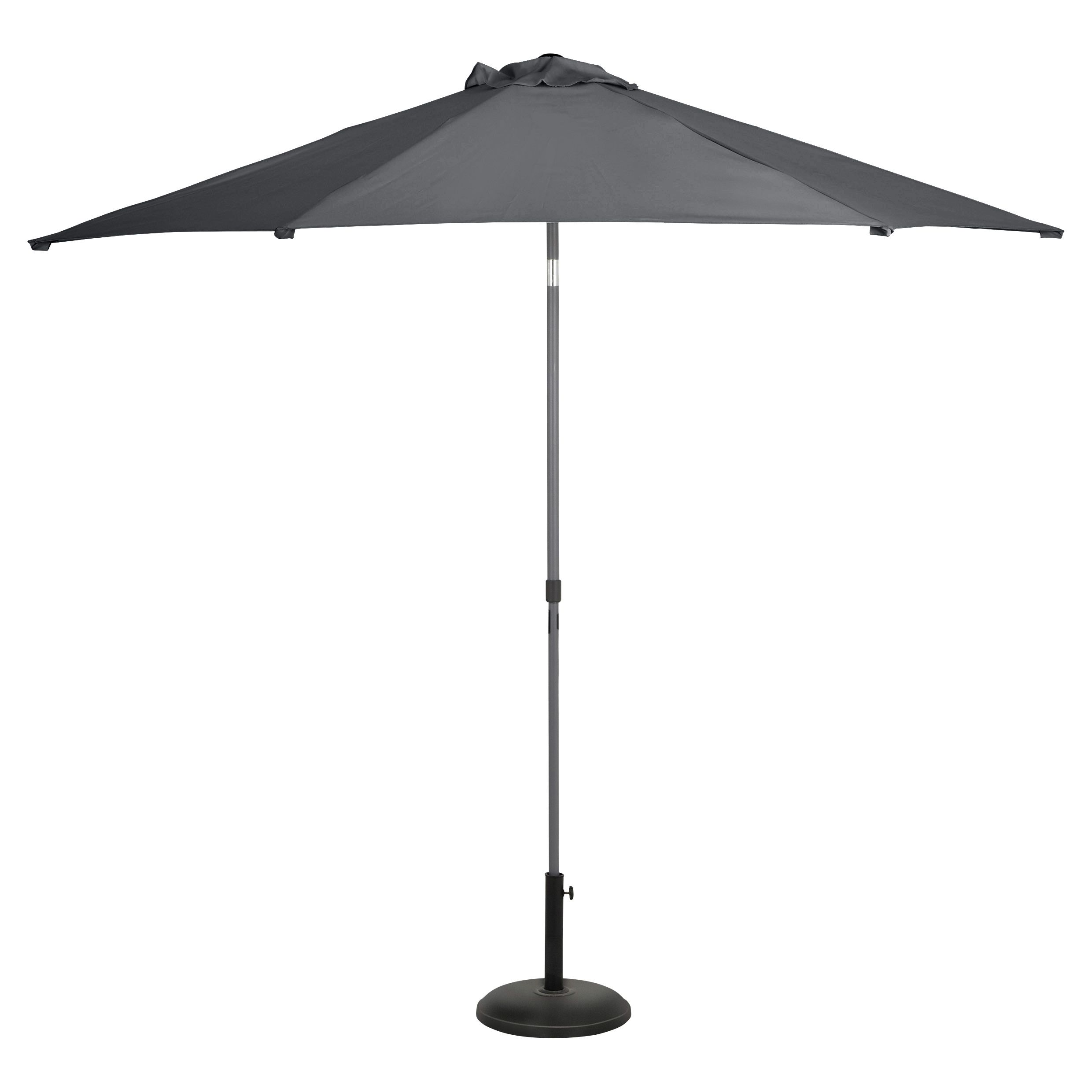 GoodHome Carambole (H) 2.23m Steel grey Standing parasol