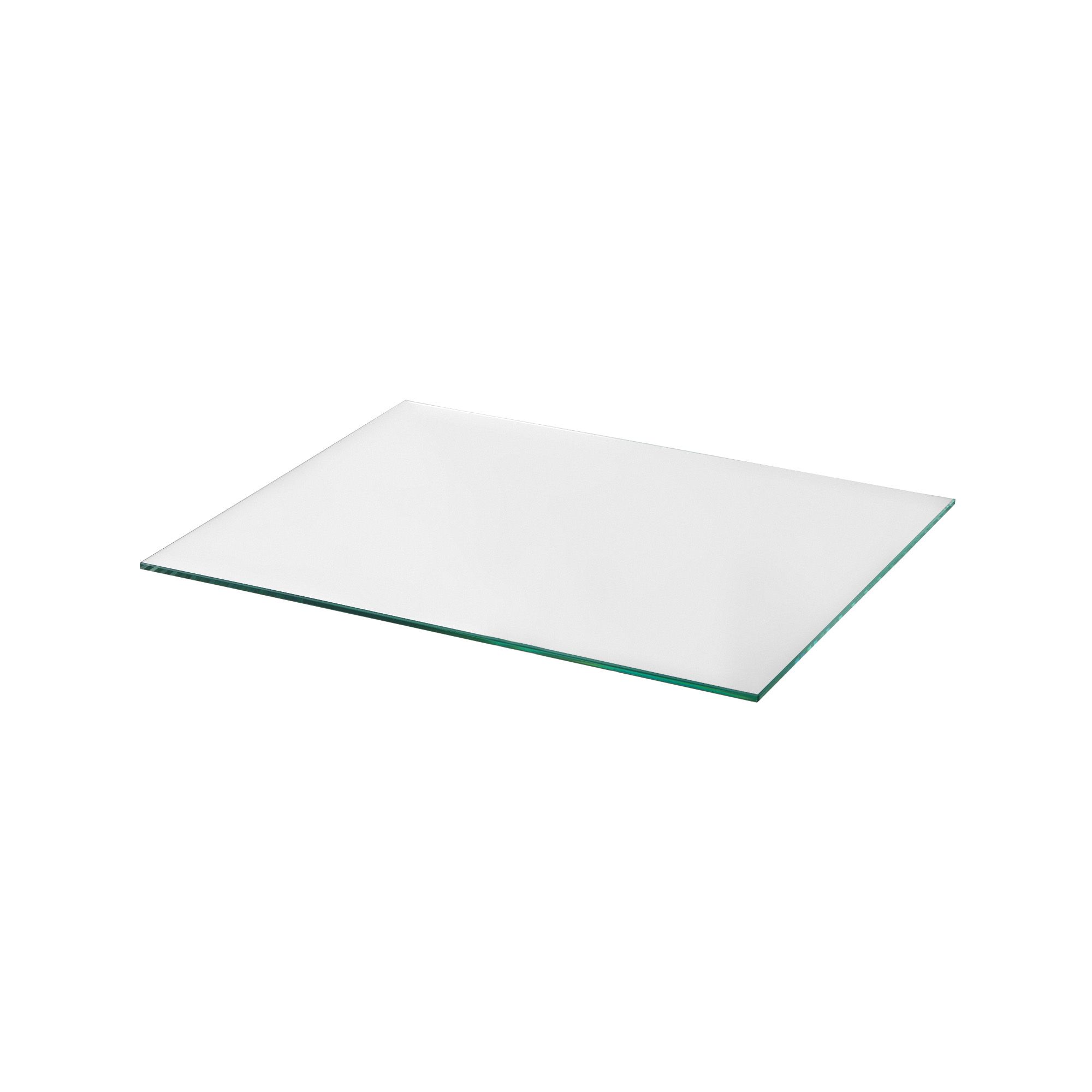GoodHome Caraway 2 tier Transparent Polyethylene (PE) & tempered glass Shelving (L)358.5mm (D)273.5mm, Pack of 2