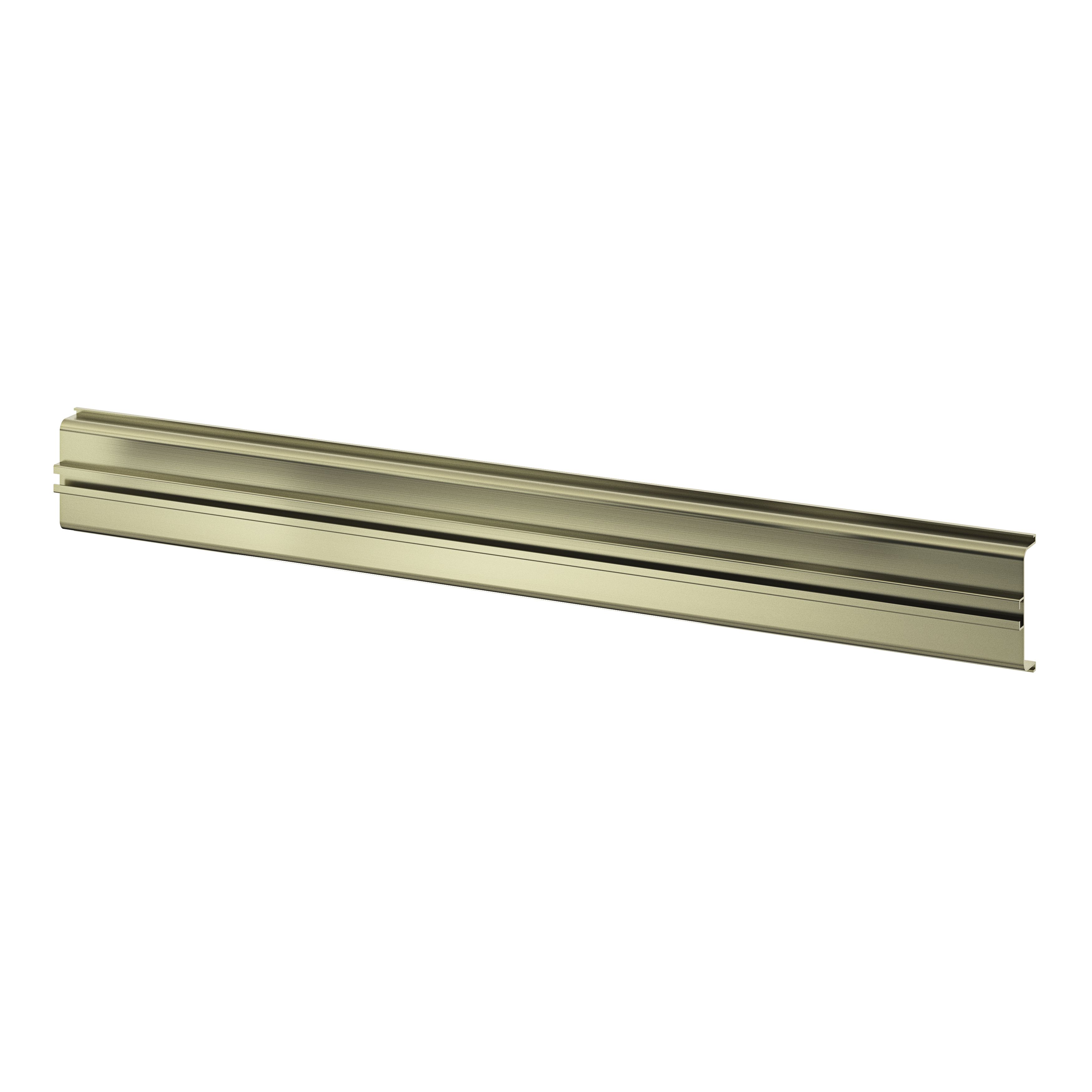 GoodHome Caraway Innovo Handleless Brushed brass effect Drawer profile ...