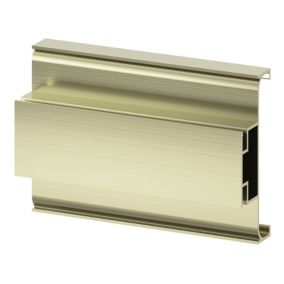 GoodHome Caraway Innovo Handleless Brushed brass effect Middle larder rail