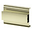 GoodHome Caraway Innovo Handleless Brushed brass effect Tall middle larder rail