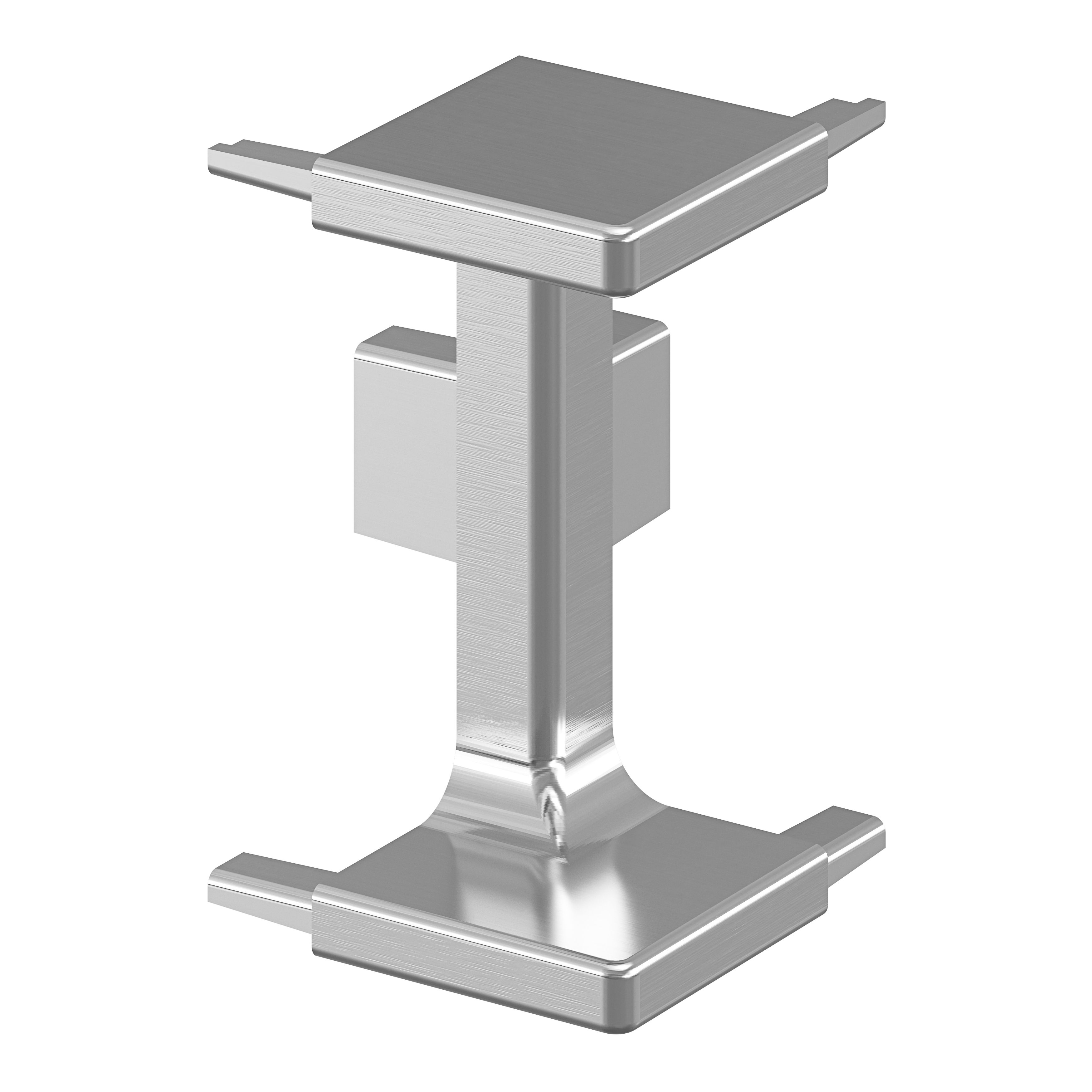 GoodHome Caraway Innovo Handleless Satin Brushed steel effect Drawer ...