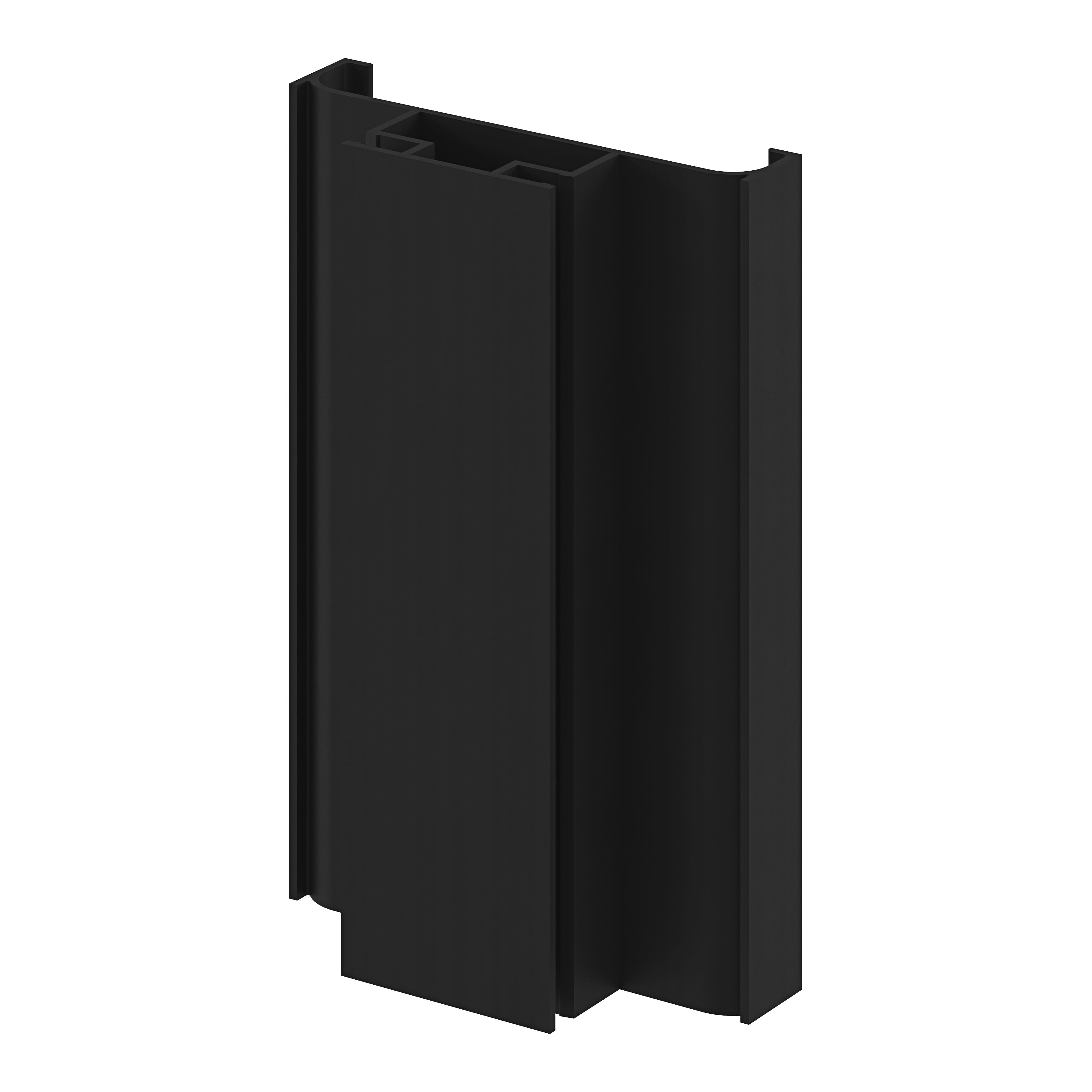 GoodHome Caraway Innovo Matt Black Tall middle larder rail