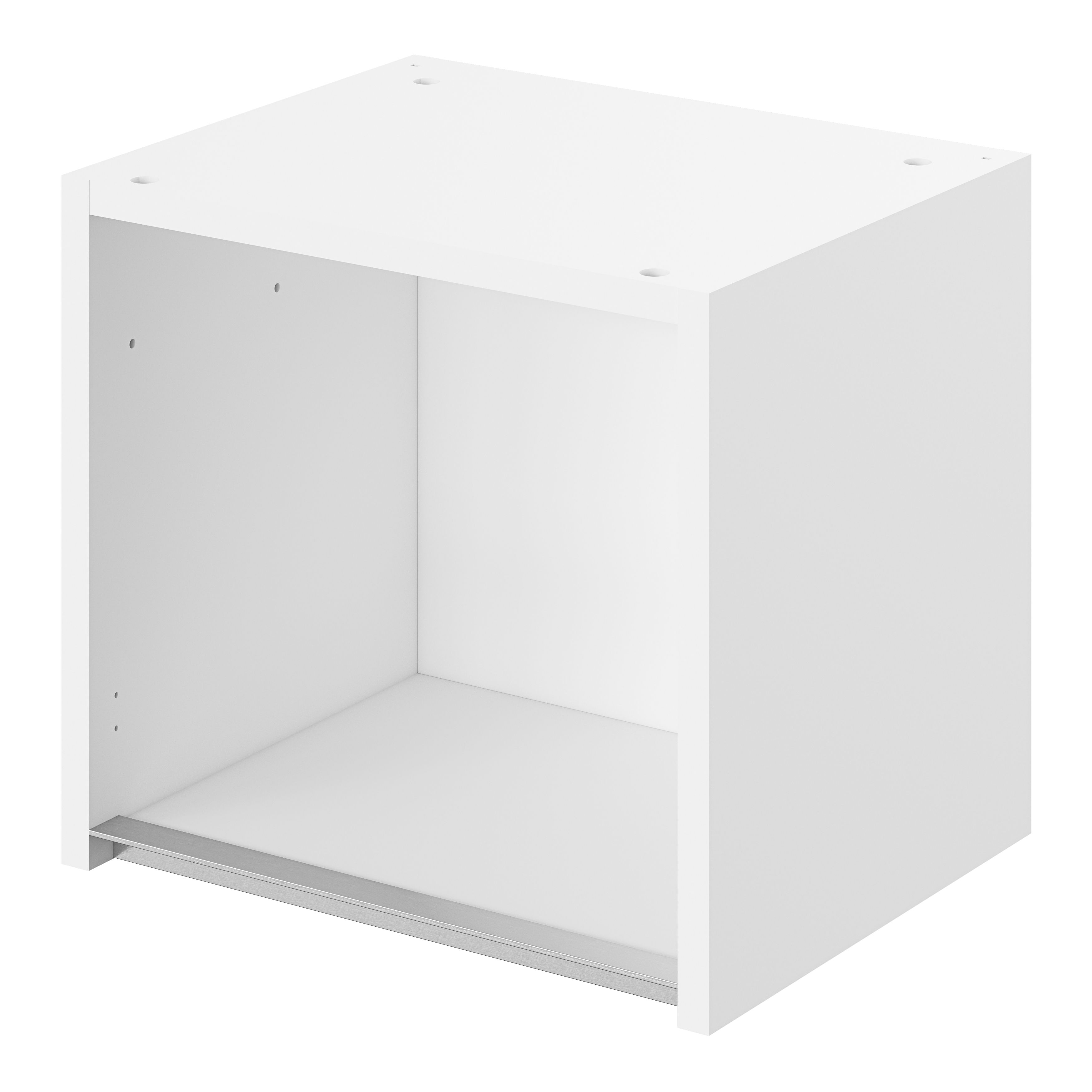 Goodhome Caraway Innovo Matt White Bridging Wall Cabinet W400mm D320mm Diy At Bandq 