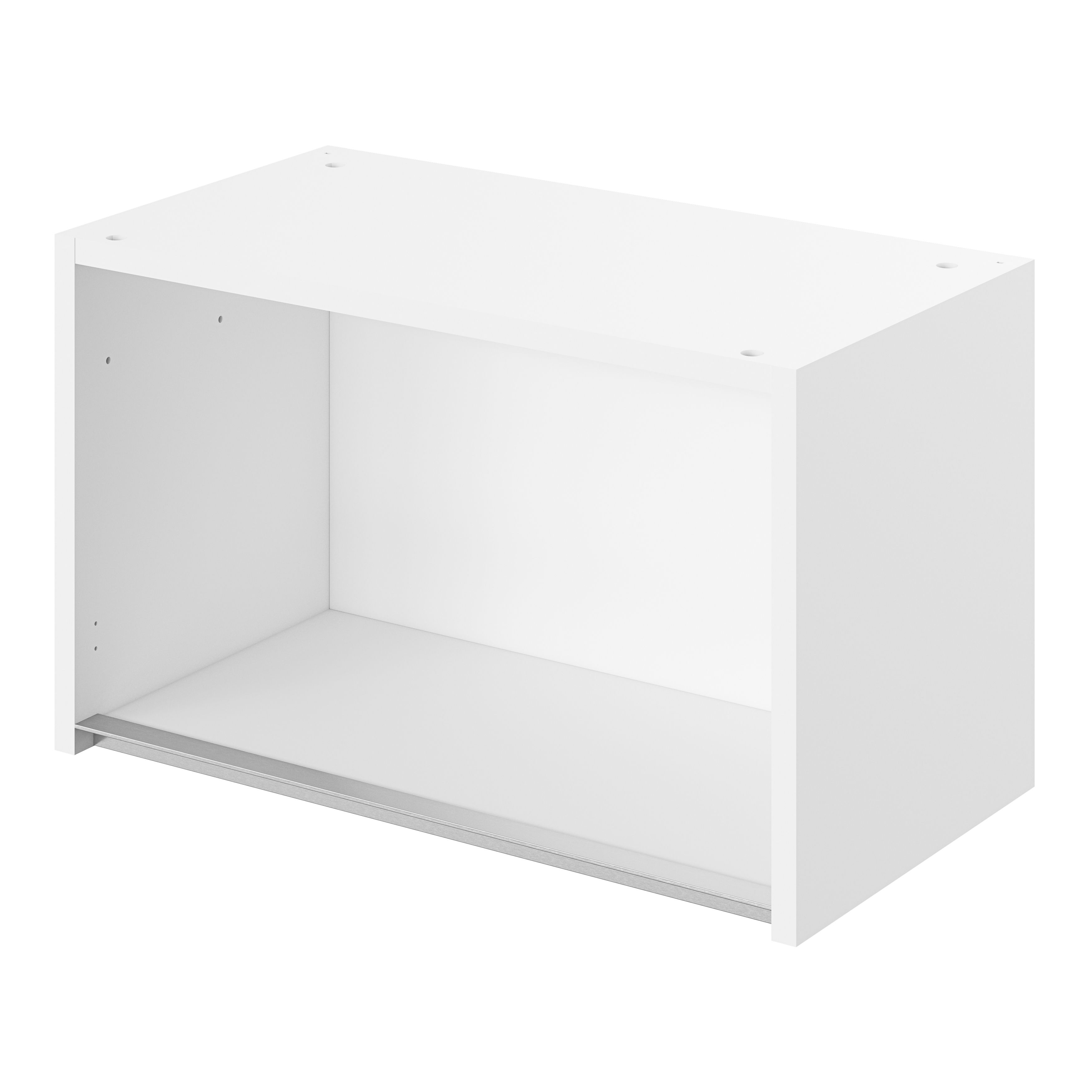 Goodhome Caraway Innovo Matt White Bridging Wall Cabinet W600mm D320mm Diy At Bandq 