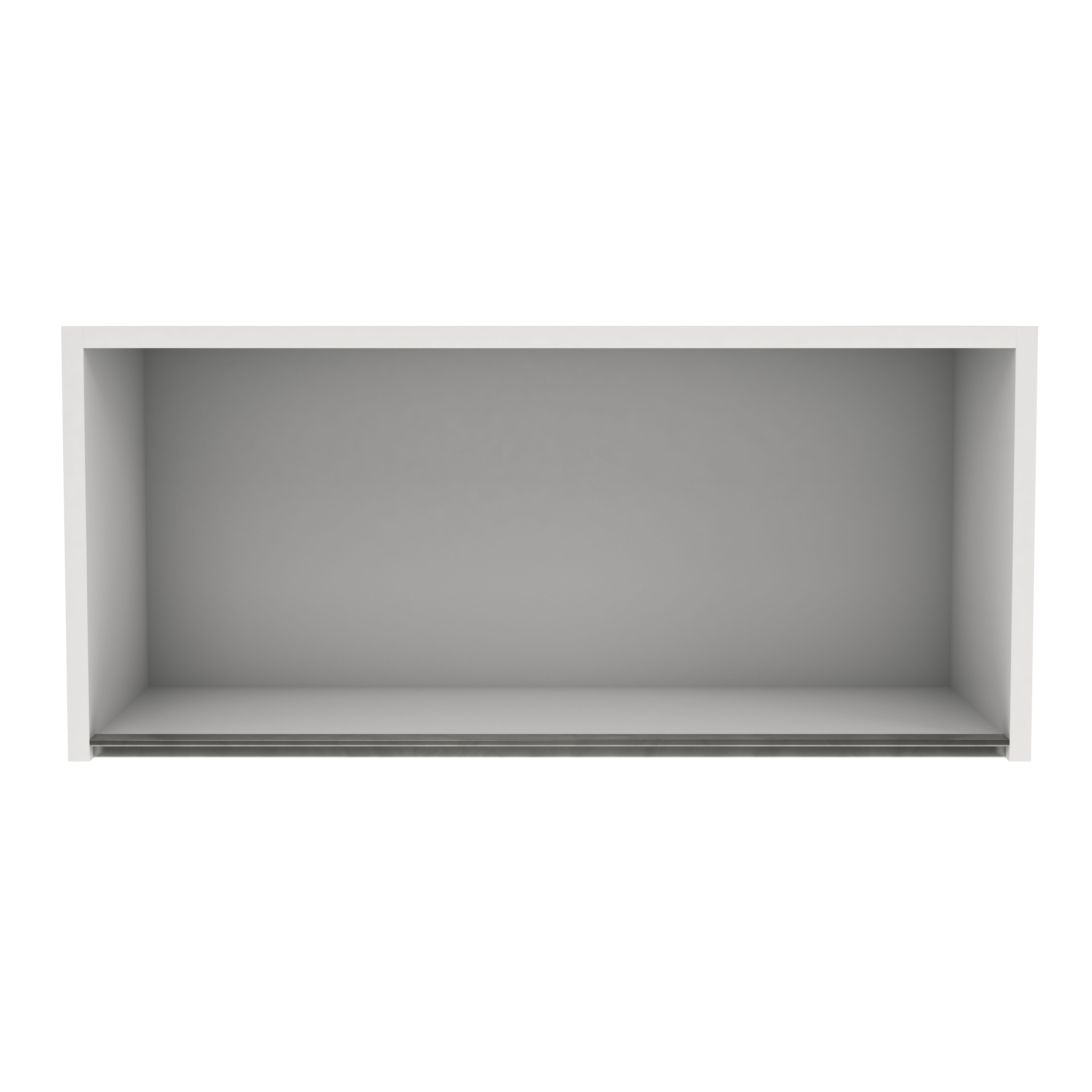 GoodHome Caraway Innovo Matt White Bridging Wall cabinet W 800mm D 320mm