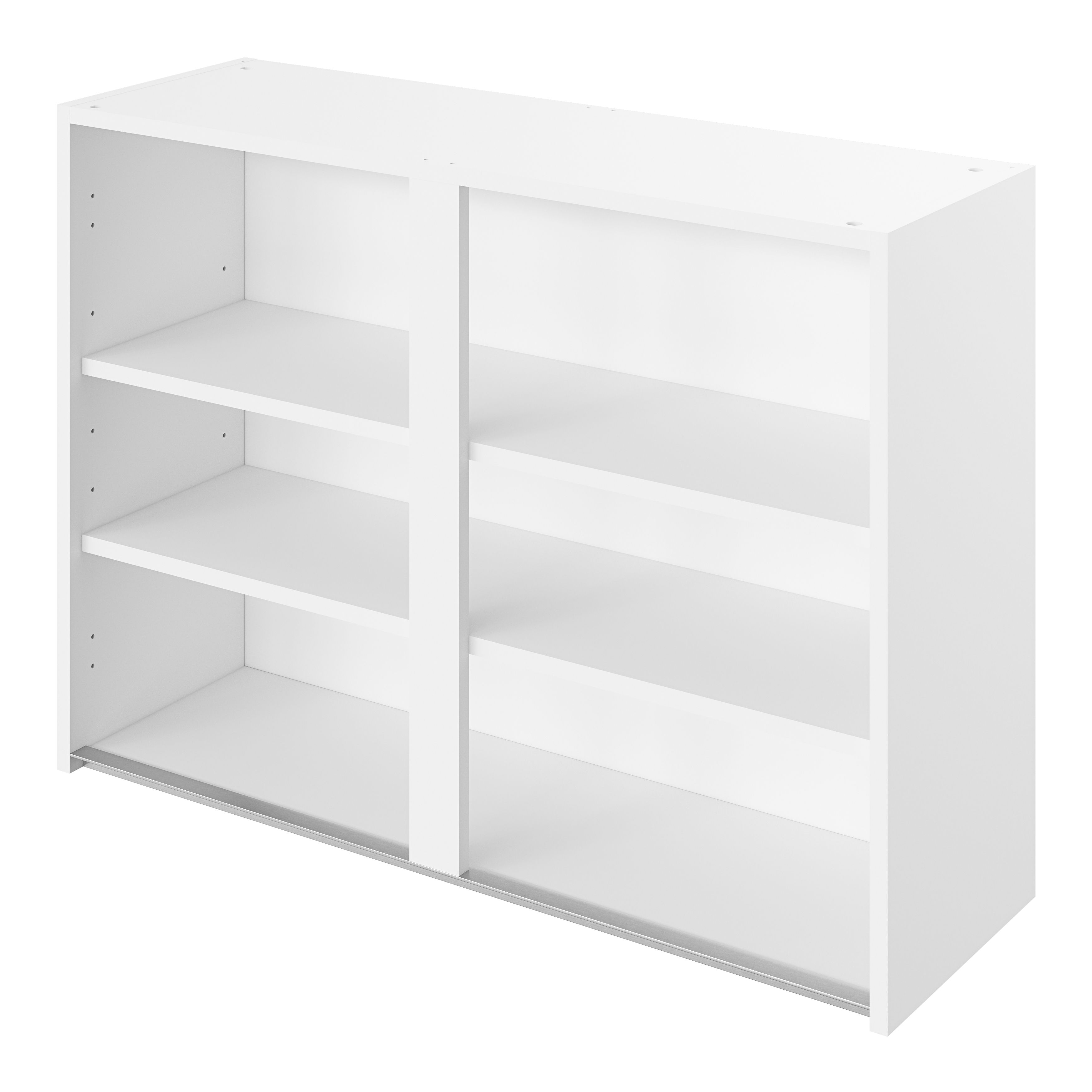 GoodHome Caraway Innovo Matt White Standard Wall cabinet, (W)1000mm (D)320mm