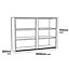 GoodHome Caraway Innovo Matt White Standard Wall cabinet, (W)1000mm (D)320mm