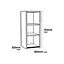 GoodHome Caraway Innovo Matt White Standard Wall cabinet, (W)300mm (D)320mm