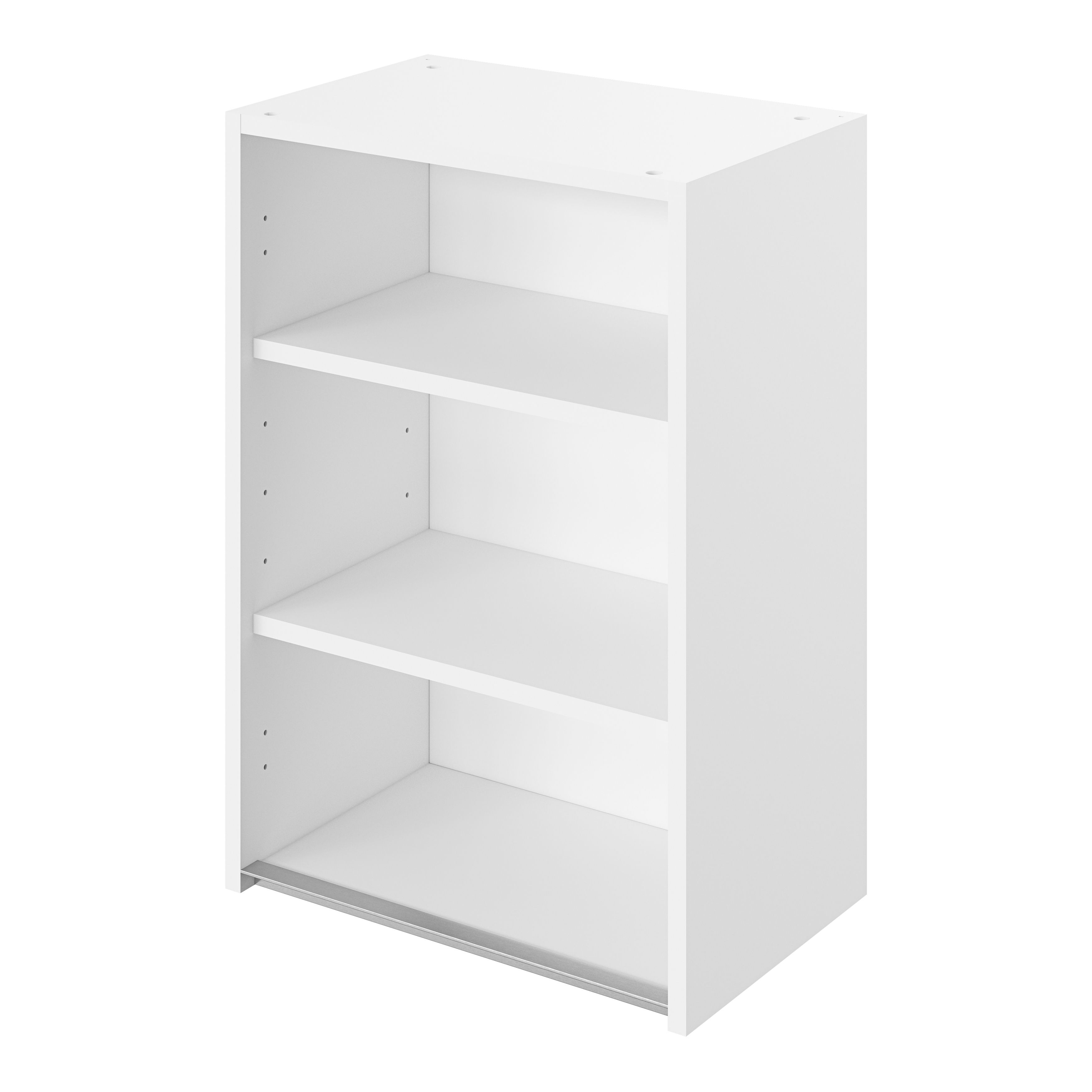 GoodHome Caraway Innovo Matt White Standard Wall cabinet, (W)500mm (D ...