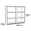GoodHome Caraway Innovo Matt White Tall Wall cabinet, (W)1000mm (D)320mm