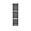 GoodHome Caraway Innovo Matt White Tall Wall cabinet, (W)250mm (D)320mm