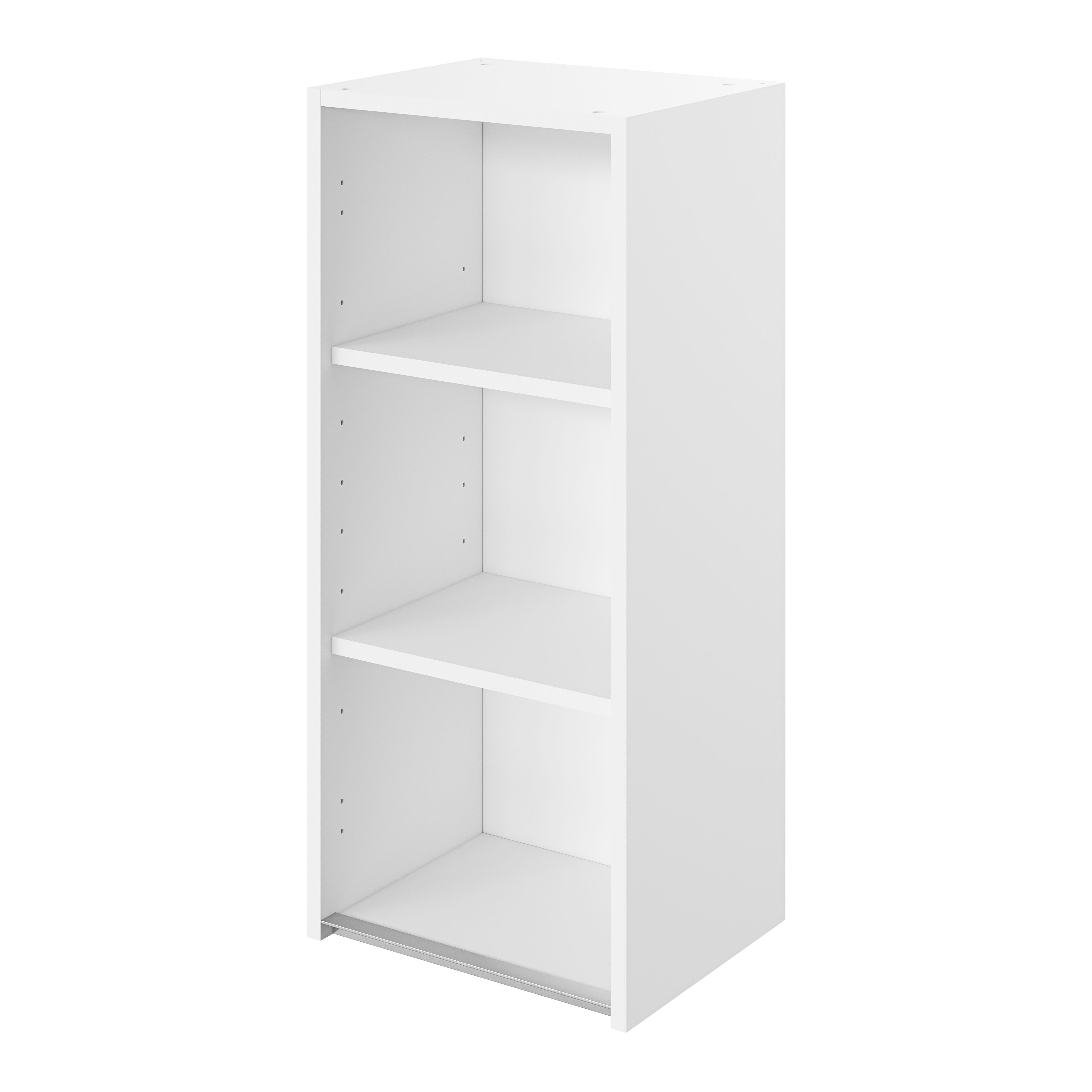 GoodHome Caraway Innovo Matt White Tall Wall cabinet, (W)400mm (D)320mm