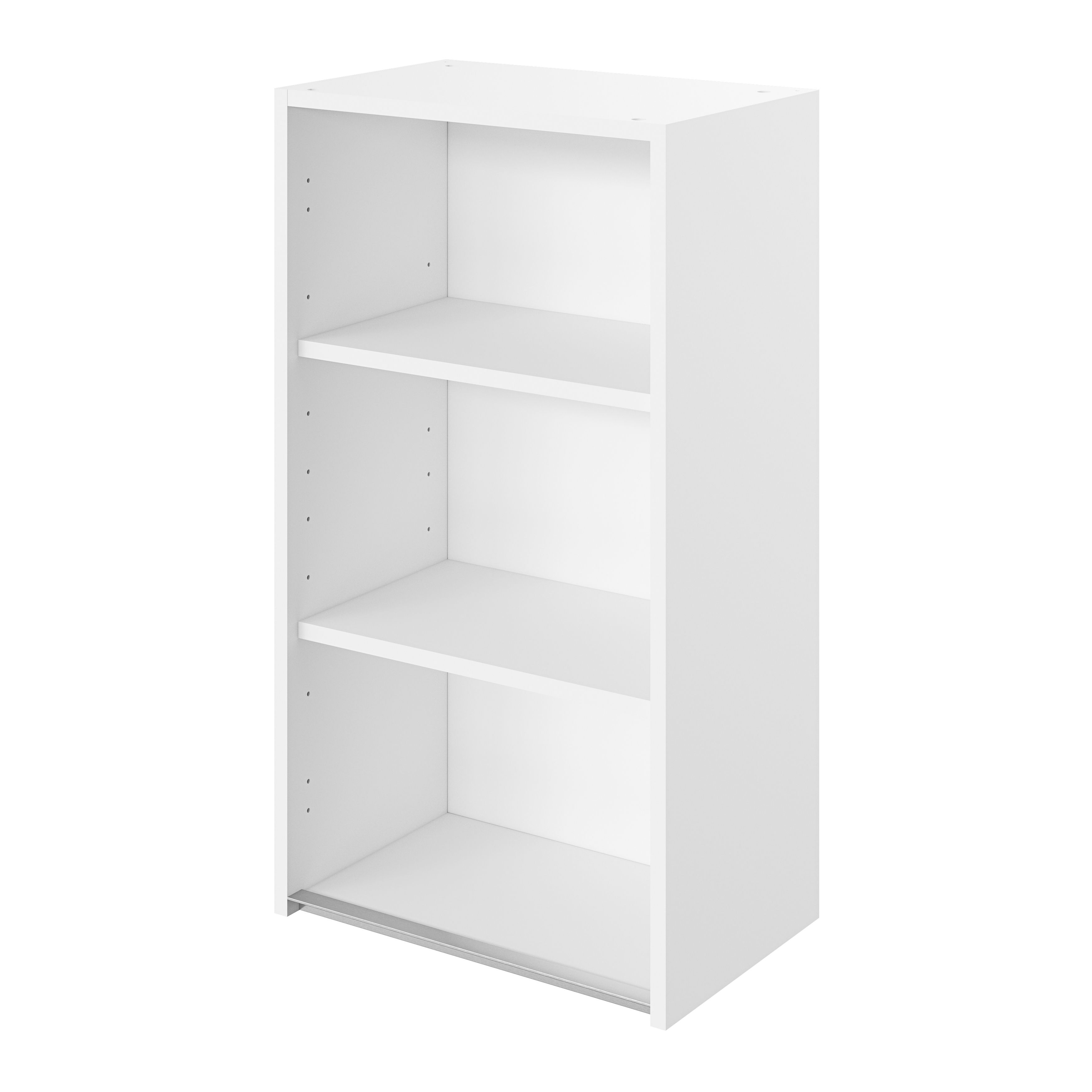 GoodHome Caraway Innovo Matt White Tall Wall cabinet, (W)500mm (D)320mm