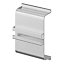 GoodHome Caraway Innovo Satin Brushed steel effect Drawer profile rail
