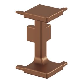 GoodHome Caraway Innovo Satin Copper effect Drawer outer corner