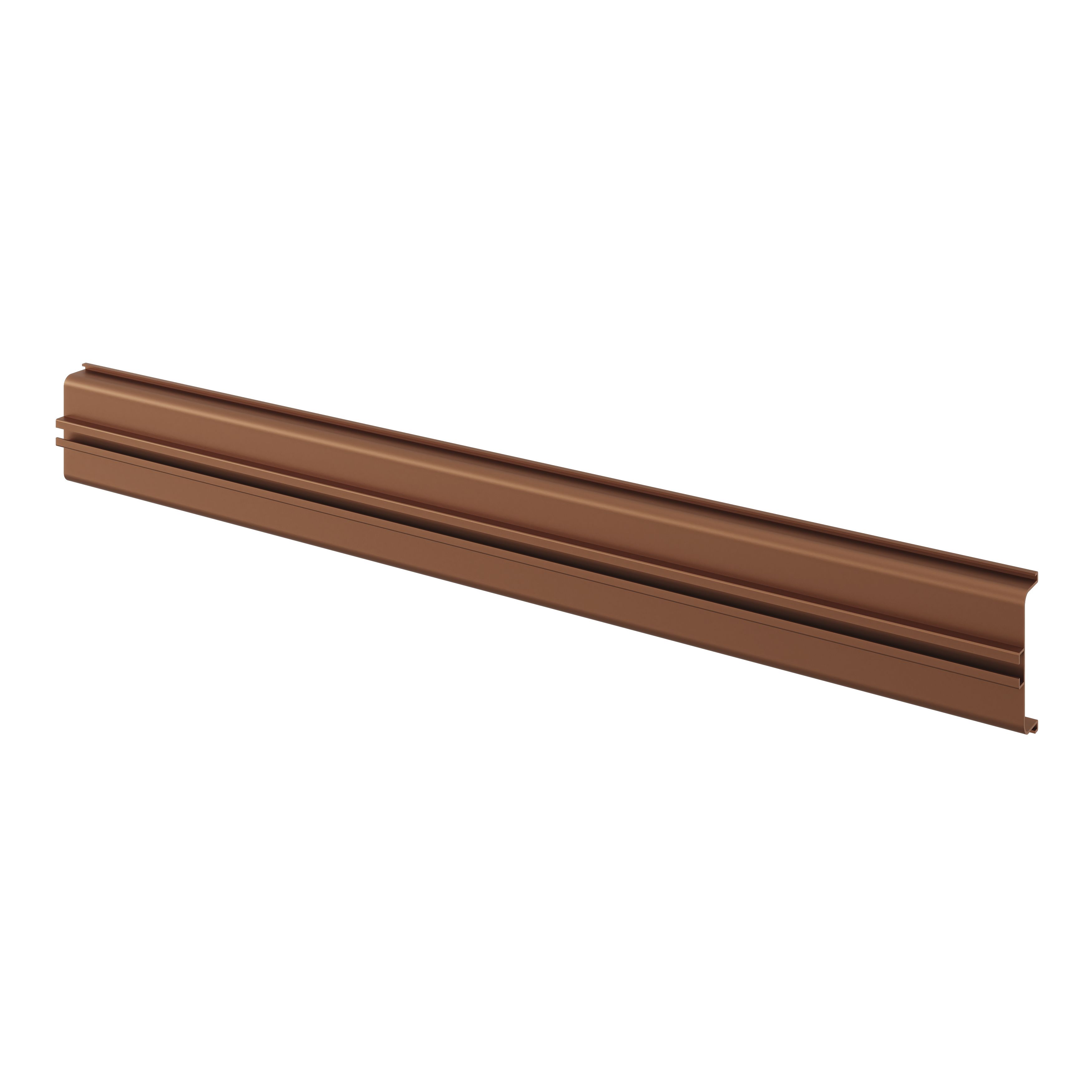 GoodHome Caraway Innovo Satin Copper effect Handleless rail