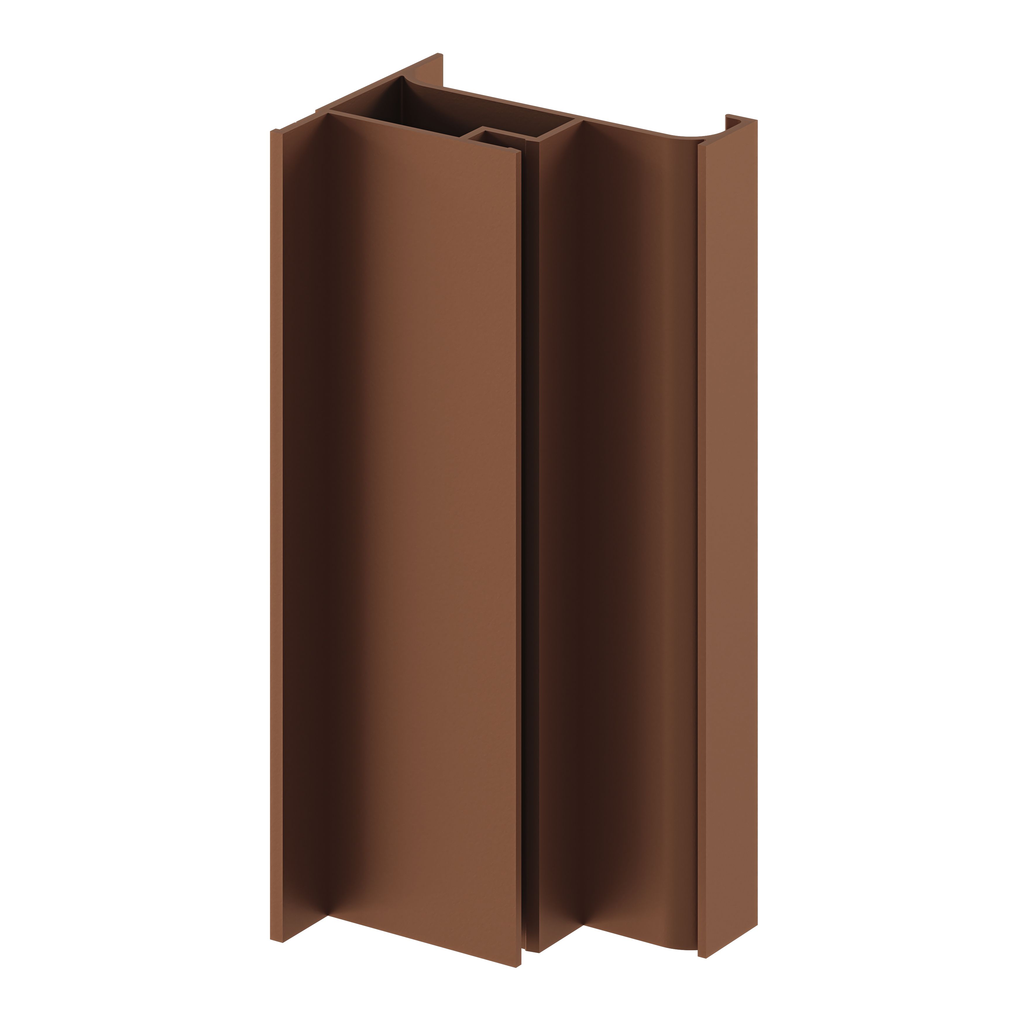 GoodHome Caraway Innovo Satin Copper effect Tall end larder rail