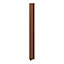GoodHome Caraway Innovo Satin Copper effect Tall end larder rail