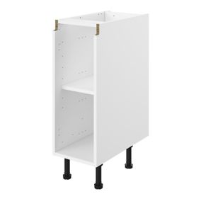 GoodHome Caraway Innovo White Base cabinet, (W)300mm