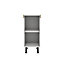 GoodHome Caraway Innovo White Base cabinet, (W)400mm