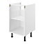 GoodHome Caraway Innovo White Base cabinet, (W)500mm