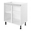 GoodHome Caraway Innovo White Base cabinet, (W)800mm