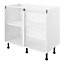 GoodHome Caraway Innovo White Base unit, (W)1000mm