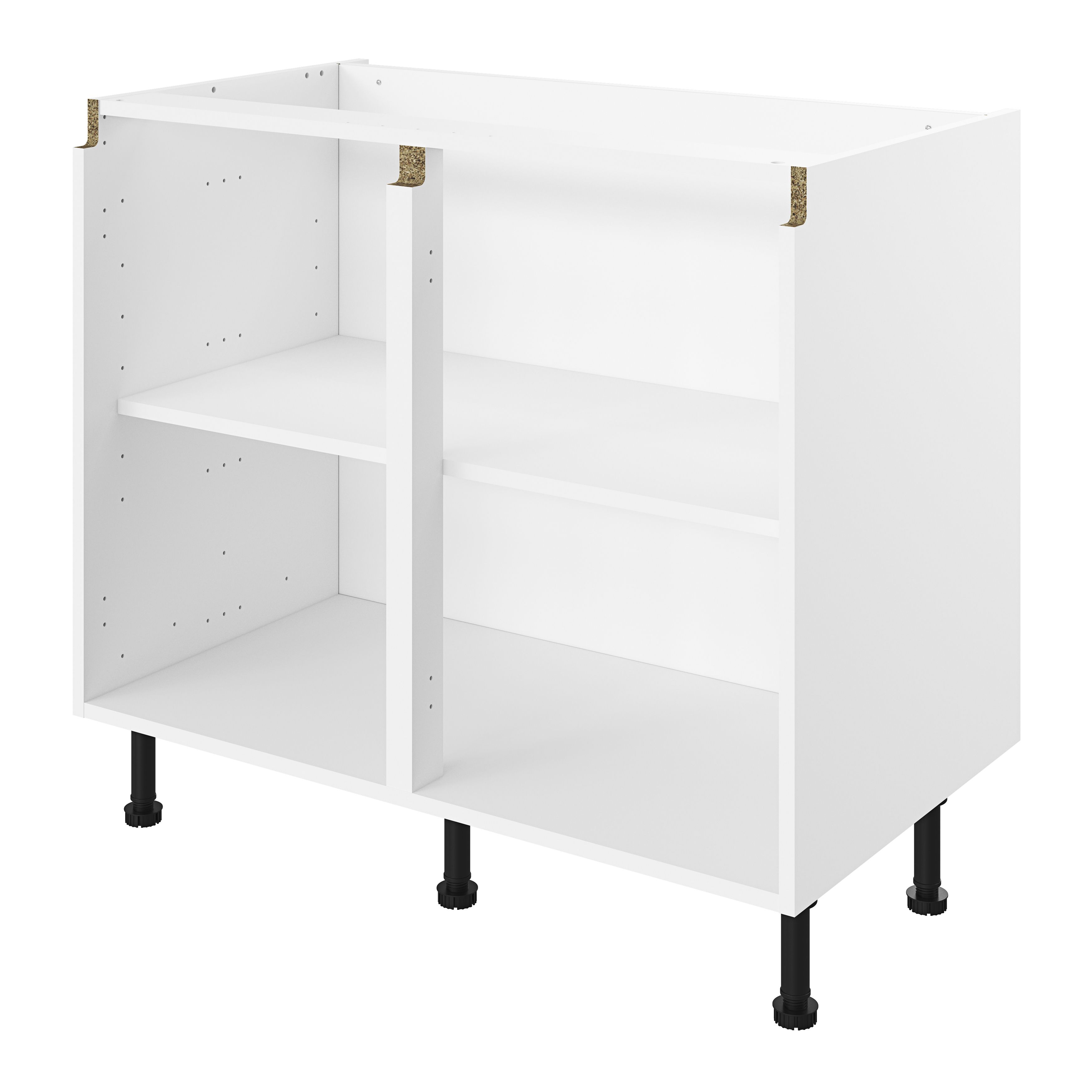 GoodHome Caraway Innovo White Base unit, (W)1000mm